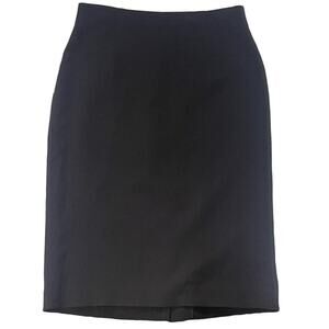 Halogen Pencil Skirt with Rear Slit Black Size 6